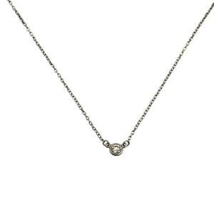 TIFFANY Silver Diamond Necklace
